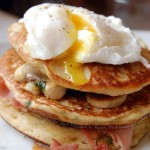 pancake poahced egg recipe